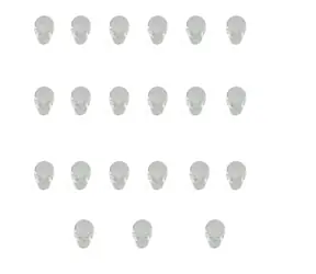 Poly 85Q23AA Špunt do uší pro bezdrátovou náhlavní soupravu Poly CS540 - střední / 25 ks