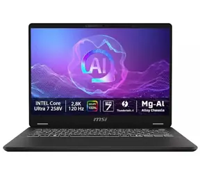 MSI Prestige 14 AI+ Evo C2VMG šedá / 14" 2.8K / Intel Core Ultra 7-258V 2.2GHz / 32GB / 1TB SSD / Intel Arc / W11P