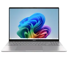 ASUS Vivobook S16 stříbrná / 16" WQXGA / Qualcomm Snapdragon X1-26-100 2.98GHz / 16GB / 1TB SSD / Qualcomm Adreno / W11H
