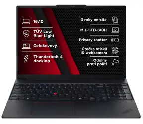 Lenovo ThinkPad E16 Gen 3 černá / 16" / Intel Core 5 210H 2.2GHz / 16GB / 512GB SSD / Intel Graphics / W11P