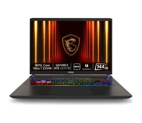 MSI Vector 16 HX AI A2XWHG-695XCZ šedá / 16" FHD+ / Intel Core Ultra 7 255HX/ 16GB / 1TB SSD / RTX 5070Ti 12GB / Bez OS