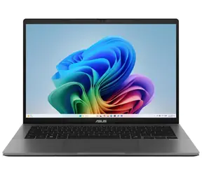 ASUS Vivobook S14 OLED šedá / 14" WUXGA / Snapdragon X1-26-100 / 32GB / 1TB SSD / Adreno / W11H
