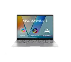 ASUS Vivobook S16 stíbrná / 16" WUXGA OLED / Ryzen AI 7 350 2.0GHz / 32GB / 1TB SSD / Radeon 860M / W11H