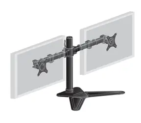 IIYAMA DS1002D-B1 držák na 2 monitory / VESA 75 a 100 / pivot / černá