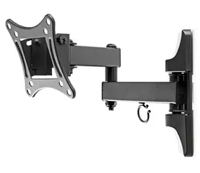 NEDIS TVWM1510BK - Full Motion Nástěnný Držák TV / 13–27" / Max. 15 kg / 3 Otočné Body