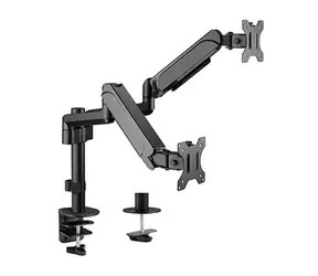 Gembird MA-DA2P-01 Stolní držák pro 2 monitory do 32" / standarty VESA 75x75 & 100x100  / na stůl / nosnost 9kg / nastav