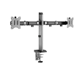 White Shark GMS-3205 AMENHOTEP II držák pro 2 monitory do 32" šedá / standardy VESA 75x75 & 100x100 / nosnost 9kg