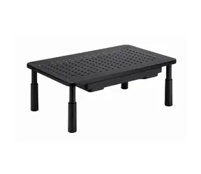 Gembird Podstavec pod monitor se zásuvkou MS-TABLE-D-01 / nastavitelný / černá