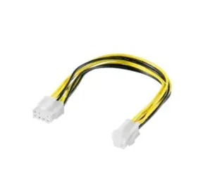 PremiumCord Redukce napájení P4 / 4pin zdroj / 8pin deska
