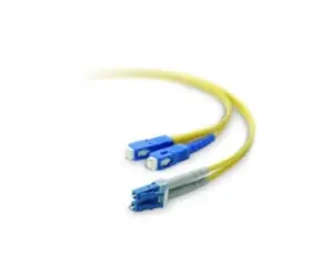 Optický patchkabel LC-SC 9/125um SM / 15m / duplexní
