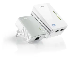 TP-Link TL-WPA4220KIT / Powerline Repeater AV500 / 802.11n / 2.4GHz 300Mbps / 2x LAN / HomePlug AV