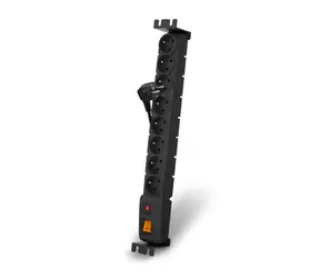 Acar S8 FA RACK přepěťová ochrana / 8 zásuvek / rack / 19" /  černá