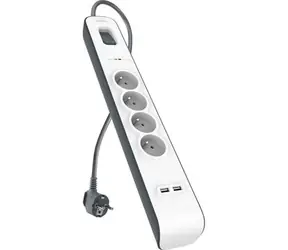 Belkin přepěťová ochrana 4 zásuvky / 2x USB / 2.4 A / 2 m