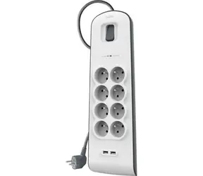 Belkin přepěťová ochrana 8 zásuvek / 2x USB / 2.4 A / 2 m
