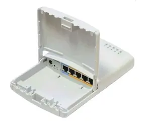 MikroTik RB750P-PB / RouterBOARD / venkovní Router / 32MB RAM / 5xLAN / nap. adaptér / ROS L4 / mont.set