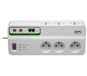 APC Home/Office SurgeArrest 6 Outlets with Phone and Coax Protection / přepěťová ochrana / 230V / 6 zásuvek / 3m