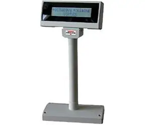 Virtuos zákaznický display FL-2024MW / LCD / 2 x 20 znaků / 9mm / RS232 / včetně napájení +12V / bílý (EJA0002)