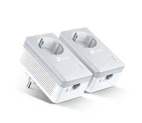 TP-Link TL-PA4010P KIT / Powerline Adaptér AV500 / 1x Ethernet RJ45 / HomePlug AV / AC zásuvka / 2 ks