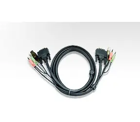 ATEN KVM Kabel DVI+USB+Audio 2m