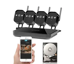 ZMODO 720P Wifi Mini NVR+4xIP CAM+1TB HDD / černý