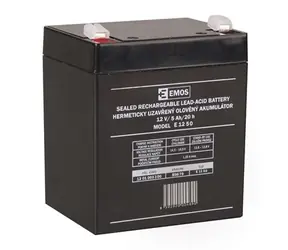EMOS Bezúdržbový olověný akumulátor 12V / 5Ah / faston 6.3mm