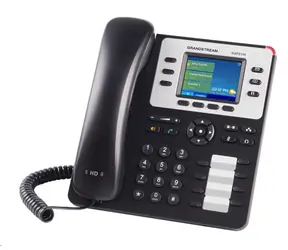 Grandstream GXP2130 (v2) / VoIP telefon / 3x SIP účet / HD audio / bluetooth / podpora headset / barevný LCD / 2x GLAN