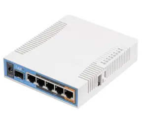 MikroTik RB962UiGS-5HacT2HnT bílá / RouterBOARD / 720 MHz / 128MB RAM / 5x LAN / hAP