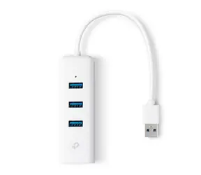 TP-Link UE330 / Gigabit Ethernet Adaptér / 1x RJ45 / 1x USB 3.0 / 3x USB Hub