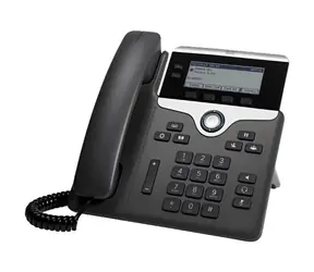 Cisco IP Phone 7821 (určeno pro Cisco UC Manager) černá / Telefon VoIP / SIP / SRTP / 2 linky