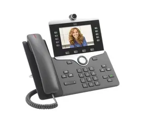 Cisco IP Phone 8845 (určeno pro Cisco UC Manager) černá / IP video telefon / kamera / Bluetooth / SIP/ SDP / 5 řadků