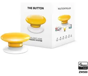 Fibaro The Button multifunkční tlačítko žlutá / Z-Wave Plus