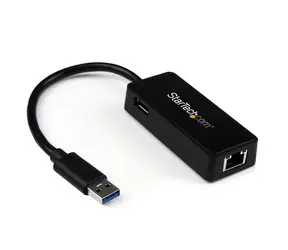 StarTech USB 3.0 adaptér NIC 5 cm černá / pro síťové připojení / RJ45 