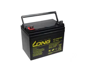 Long 12V 34Ah olověný akumulátor DeepCycle AGM F4 (U1-34HE)