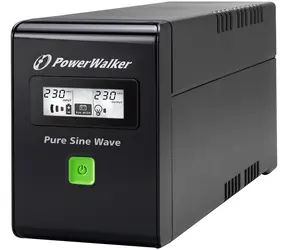 PowerWalker VI 800 SW FR / záložní zdroj UPS / 800 VA / 480 W / 2x FR / RJ11 / RJ45 / USB