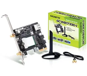 GIGABYTE GC-WB1733D-I / Intel 9260 / PCIe x1 karta / BT+Wi-Fi / 802.11ac / včetně antény