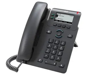 Cisco IP Phone 6841 černá / Telefon VoIP / 396x162px displej / SIP / RTCP / SRTP / s adaptérem 
