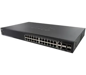 Cisco SG350X-24MP / Gigabit Switch / 24x RJ-45 / 2x SFP+ / 2x Combo 10 Gbit SFP+ / PoE / QoS / VLAN