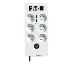 EATON Protection Box PB6UF / přepěťová ochrana / 6 zásuvek / 2x USB port