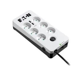 EATON Protection Box PB6TUF Tel@ / přepěťová ochrana / 6 zásuvek / 2x USB port / RJ-11