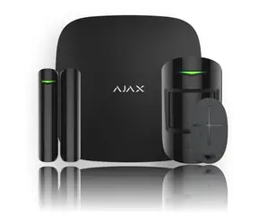 AJAX HubKit Plus černá (13538) / set centrály zabezpečovacího systému / Hub Plus / PIR detektor / dveřní kontakt / ovl.