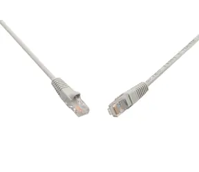Solarix UTP CAT5E 0.5m snag proof šedá / Patch kabel / RJ45-RJ45