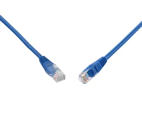Solarix UTP CAT5E 0.5m non-snag proof modrá / Patch kabel / RJ45-RJ45