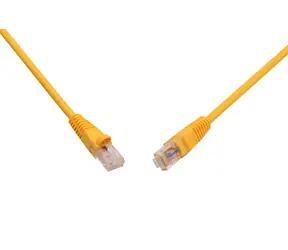 Solarix UTP CAT5E 0.5m snag proof žlutá / Patch kabel / RJ45-RJ45
