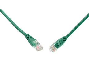 Solarix UTP CAT5E 0.5m non-snag proof zelená / Patch kabel / RJ45-RJ45