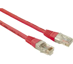 Solarix UTP CAT5E 5m non-snag proof červená / Patch kabel / RJ45-RJ45