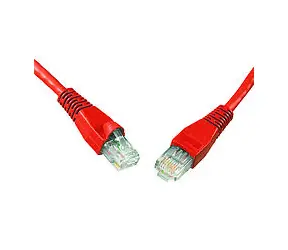 Solarix UTP CAT5E 10m snag proof červená / Patch kabel / RJ45-RJ45
