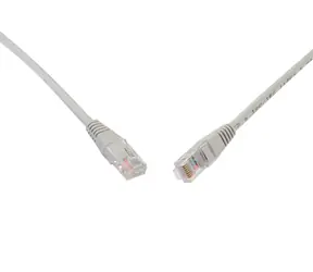 Solarix UTP CAT6 0.5m non-snag proof / Patch kabel / RJ45-RJ45 / šedá