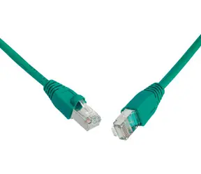 Solarix SFTP CAT6 2m snag proof zelená / Patch kabel / RJ45-RJ45