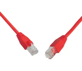 Solarix SFTP CAT6 2m snag proof červená / Patch kabel / RJ45-RJ45