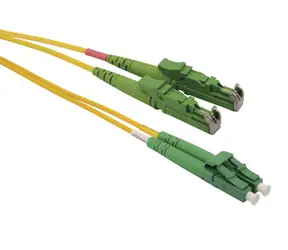 Solarix optický kabel E2000-LC APC 3m / Patch kabel / Singlemode / Duplex / OS
